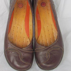 Clarks Brown Leather Flats - Women's 7/7N